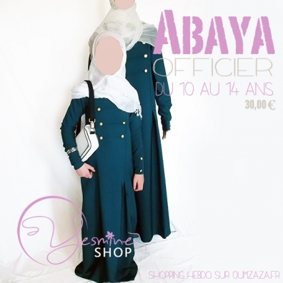 Une abaya pour les girls, look officier !