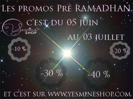 Les promos arrivent sur www.yesmineshop.com