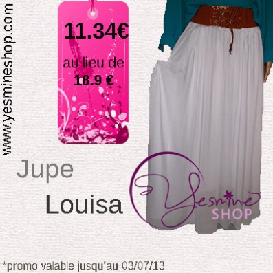 Jupe Louisa 11.34 € au lieu de 18.90