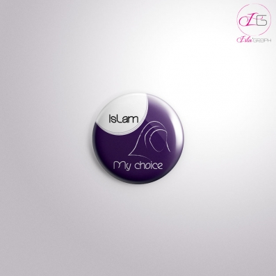 Badge 32 mm : Islam My Choice en vente pour 1 €.