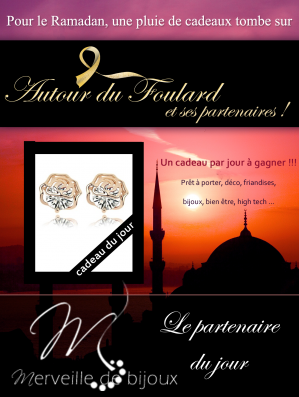 Osez le chic et la volupté avec une paire de boucles d'oreilles en plaqué or/zirconium de chez Merveille de bijoux﻿! Vous n'avez pas le budget? Nous vous les offrons! Rdv sur www.autourdufoulard.com/le-jeu pour connaître la marche à suivre...